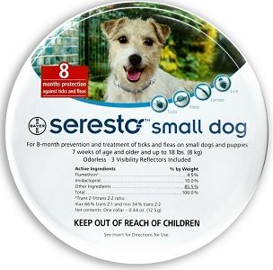 SERESTO TICK FLEA COLLAR SMALL <8KG PET Pool Home
